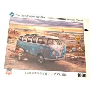 Eurographics Puzzles The Love and Hope VW Bus American Classic 1000 Unopened